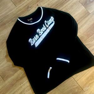 Burn Boot Camp Raised Letter Logo Long Sleeve Large